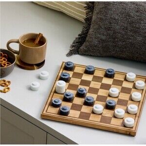 Wood & Marble Checkers Board Game - Hearth & Hand with Magnolia - New